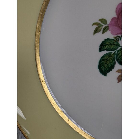 FL11 Yellow Dinner Plates Set of 2 California Gold Flintridge Sylvan China - Picture 5 of 13